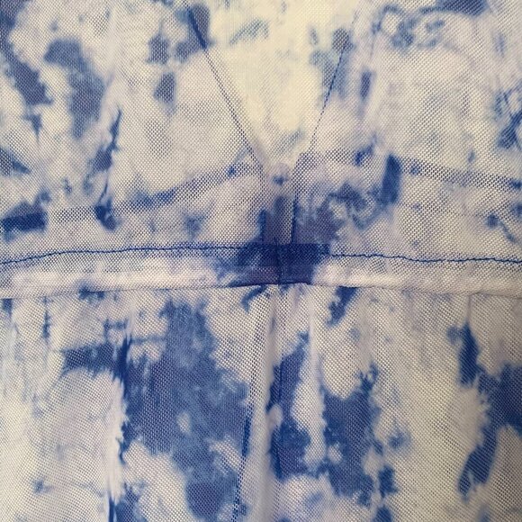 Sheer Mesh Short Sleeve Cloud Cover Up Top Y2K Grunge Light Fairy Whimsigoth - Picture 6 of 14